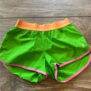 Cotopaxi Women's Athletic Shorts - Green and Orange
